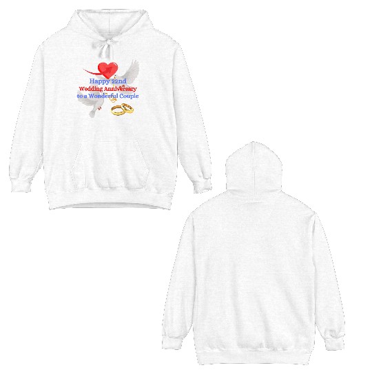 Happy 22nd Wedding anniversary to a wonderful Double Sided Hoodies