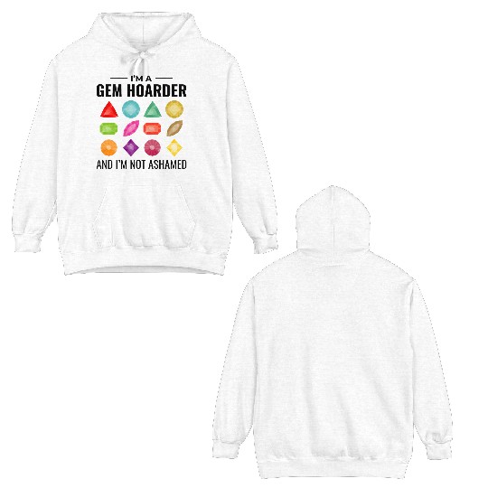 Crystal Collecting Rock Hunting Mineral Collector Double Sided Hoodies