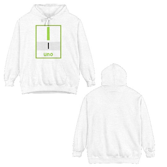 Spanish numbers Uno Double Sided Hoodies