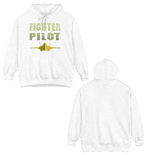 Fighter Pilot F-35 Art Design Double Sided Hoodies