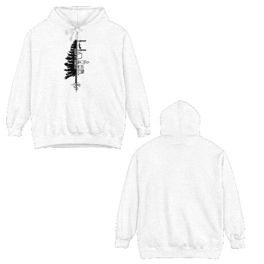 Keep It Simple Camping Tree Double Sided Hoodies
