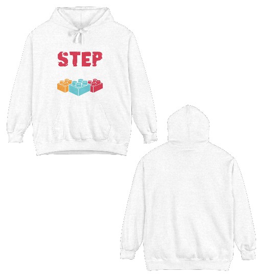 Blocks Playthings Games Miniature Building Double Sided Hoodies