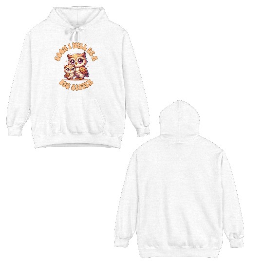 Soon I Will Be A Big Sister Sweet Tiger Double Sided Hoodies
