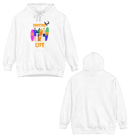 Surfing is my life Double Sided Hoodies