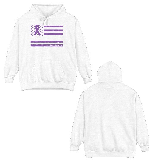 In May We Wear Purple Fibromyalgia Warrior Double Sided Hoodies