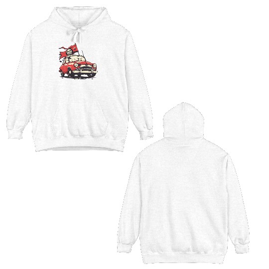 Communist Soviet Pirate Retro Car Double Sided Hoodies