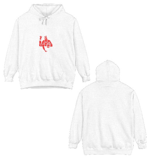 Rugby Player Vintage US Flag Proud Rugby Double Sided Hoodies