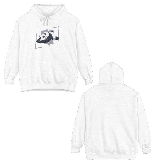 Mastering The Art Of Chill Panda Bear Friend Double Sided Hoodies
