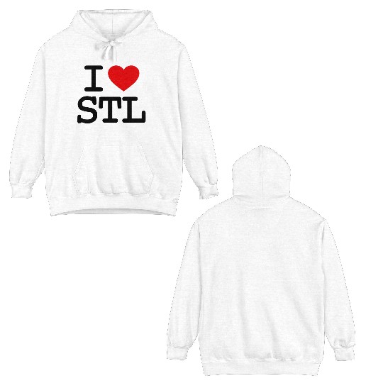 I Love St. Louis Double Sided Hoodies
