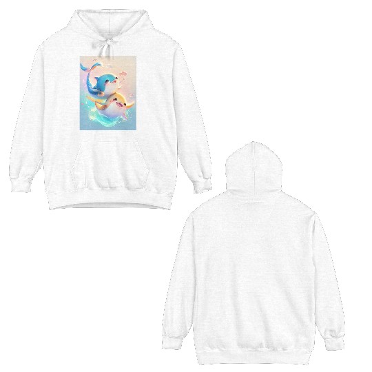 Happy birthday bevels tuna Double Sided Hoodies