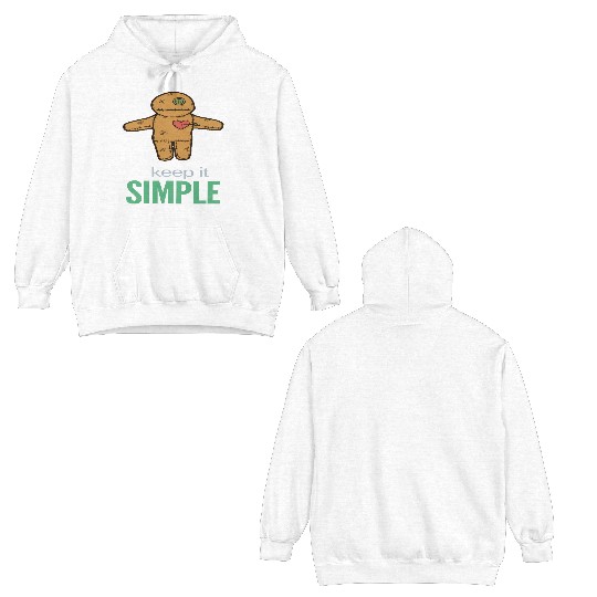 keep it simple Double Sided Hoodies