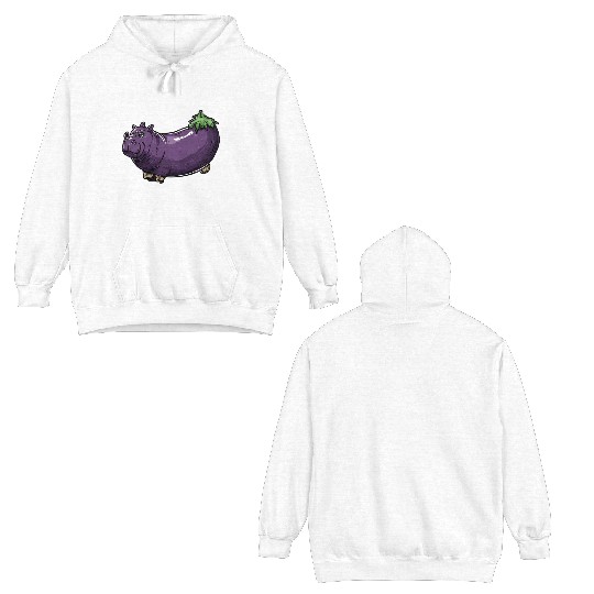 Hip Eggplant Double Sided Hoodies