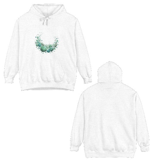 Sea Glass Hunters Collecting Ocean Treasures Double Sided Hoodies