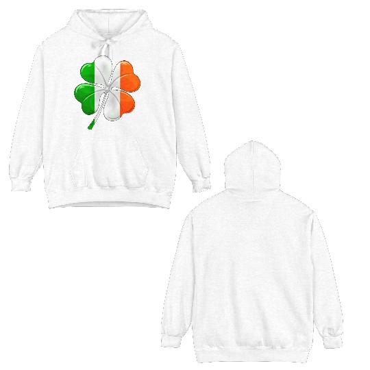 Irish Flag Ireland Flag ST PATRICKS DAY Double Sided Hoodies