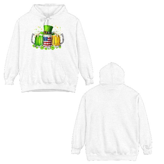 Irish Beer Ireland St Patricks Day Drinking Party Double Sided Hoodies