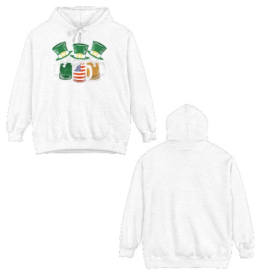 Irish Beer Ireland St Patricks Day Drinking Party Double Sided Hoodies