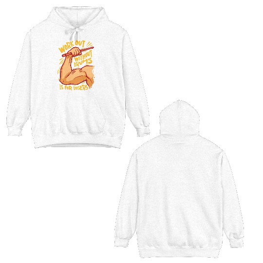 Cardio Drumming Workout Without Drums Double Sided Hoodies
