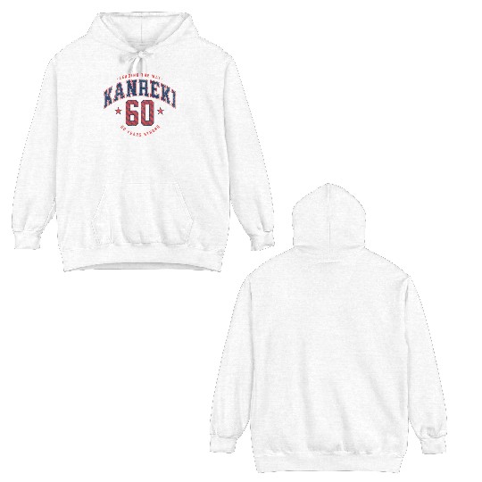 Kanreki 60th Birthday Japanese Name and Number Double Sided Hoodies