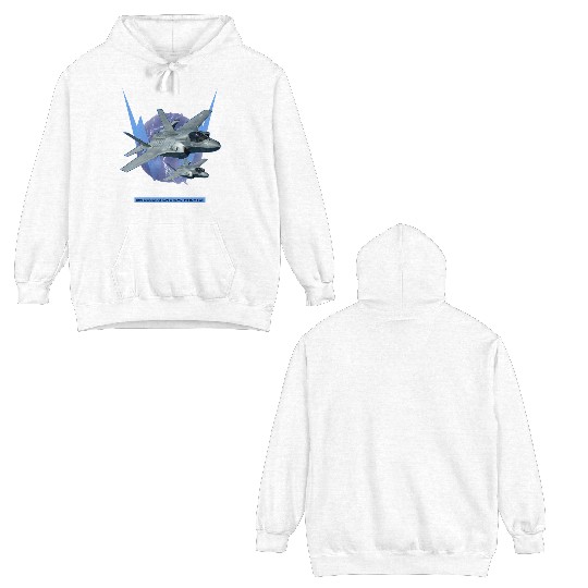 F-35 LightningIi 5Th Gen Stealth Fighter Double Sided Hoodies