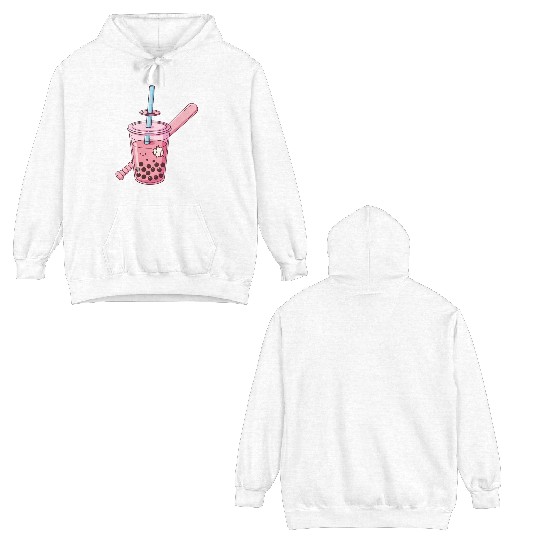 Futuristic Boba Bat Swing Double Sided Hoodies