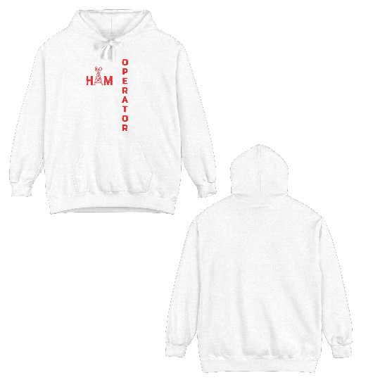 Ham radio usa flag for ham radio amateur operator Double Sided Hoodies