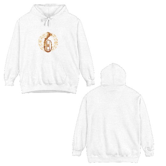 Heavy Metal Tenorhorn Musician Vibes Double Sided Hoodies