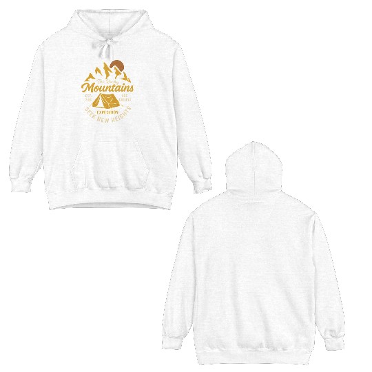 Outdoor Adventure Rocky Mountains Expedition Double Sided Hoodies