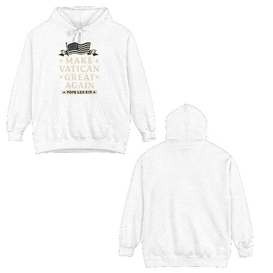 Papst Leo XIV Make Vatican Great Again Robert Prev Double Sided Hoodies