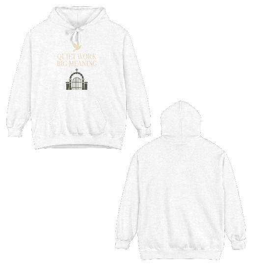Cemetery Worker Groundskeeper Graveyard Memorial Double Sided Hoodies
