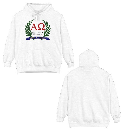 Alpha Omega, Eternity's Fraternity Double Sided Hoodies