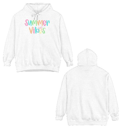 Preppy Summer Vibes Double Sided Hoodies