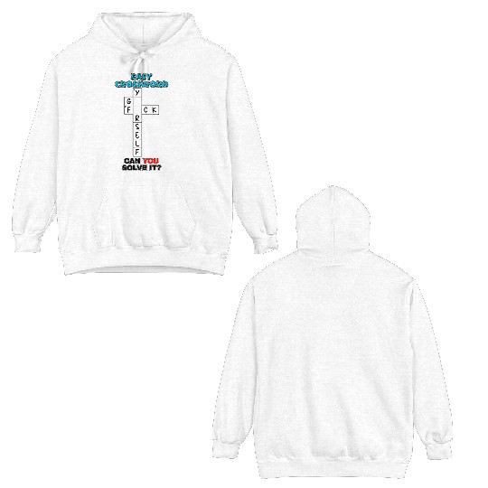 Easy Crossword: Can you solve it? Double Sided Hoodies