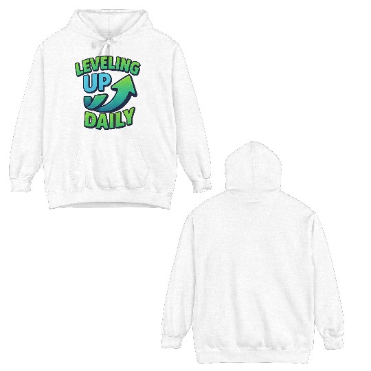 Level Up Daily – Gamer Mindset Streetwear Double Sided Hoodies
