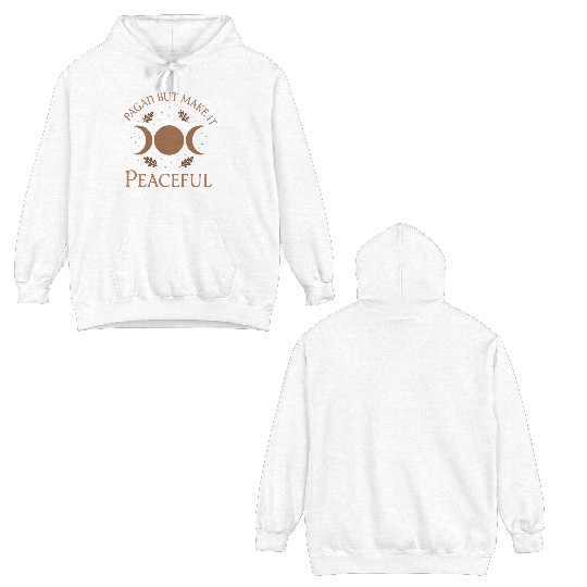 Pagan Pride Wiccan Lifestyle Earth Magic Witch Double Sided Hoodies