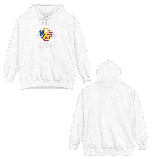 American Warrior of Strength & Awareness Double Sided Hoodies