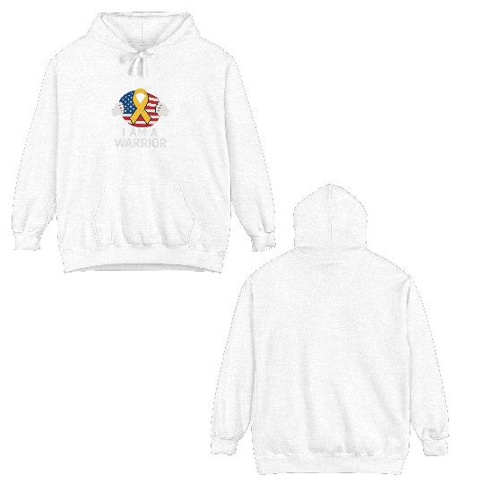 American Warrior of Strength & Awareness Double Sided Hoodies