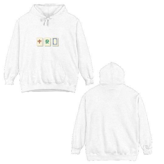 Mahjong Winning Combination Funny Board Games Double Sided Hoodies