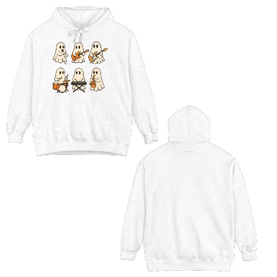 Ghost Band Musical Ensemble Double Sided Hoodies