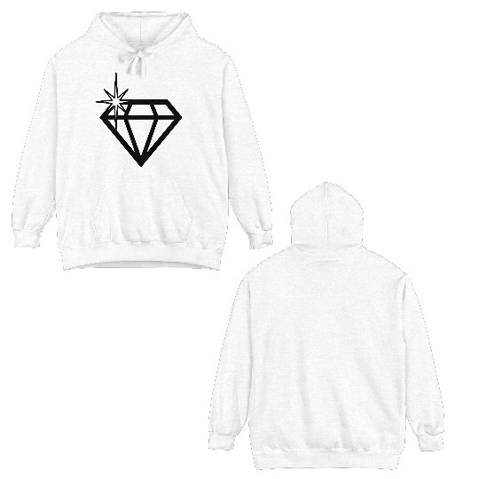 diamond bling Double Sided Hoodies