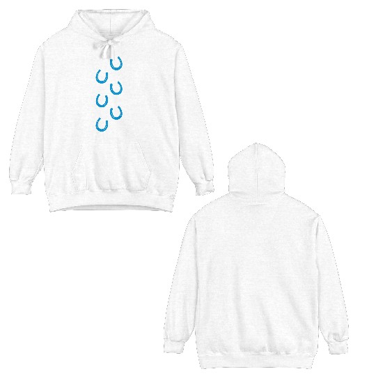Horseshoe pattern Double Sided Hoodies