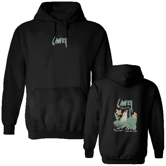 Laufey Falling Behind Hand Drawn Doodle - Tees by Kirk Unisex Heavy Blend Hooded Sweatshirt Hoodie