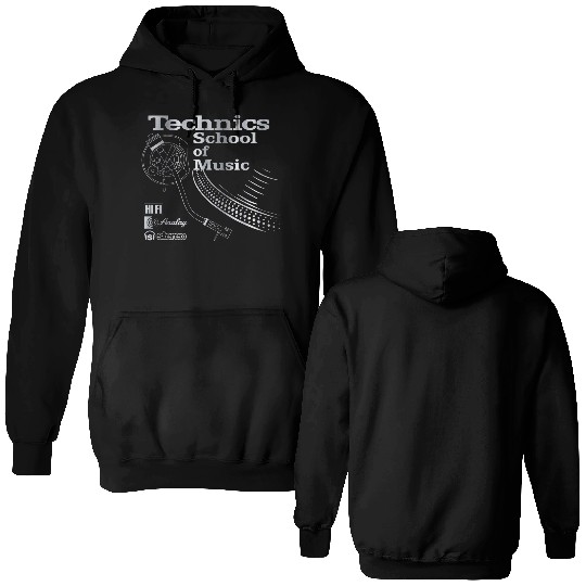 old school technics Double Sided Hoodies
