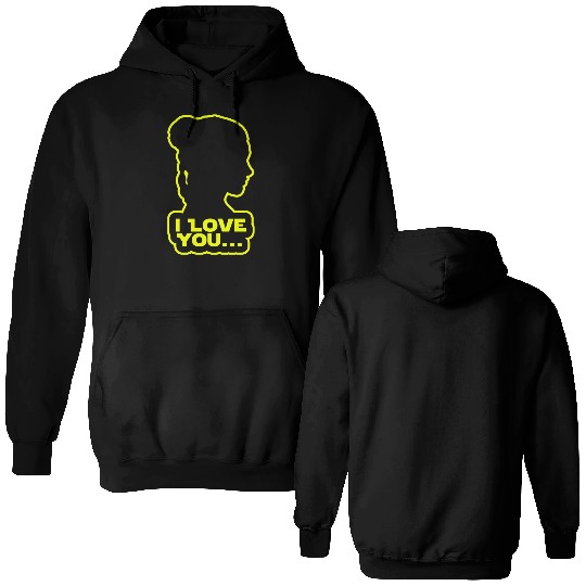 I love you, Princess Leia Double Sided Hoodies
