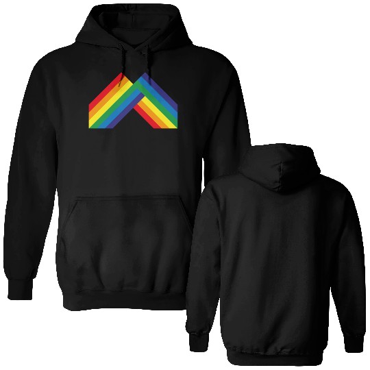Rainbow bridge Double Sided Hoodies