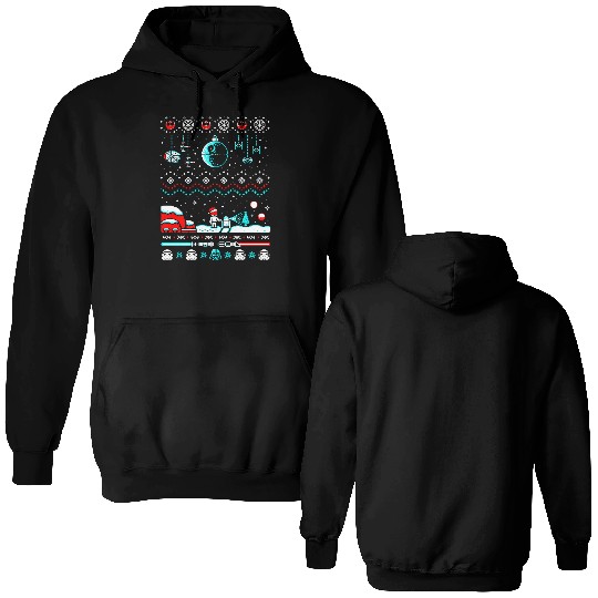 Star Wars ugly Christmas sweater Double Sided Hoodies