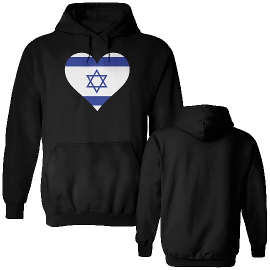 A Heart For Israel Double Sided Hoodies