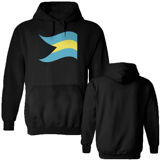 flag bahamas Double Sided Hoodies