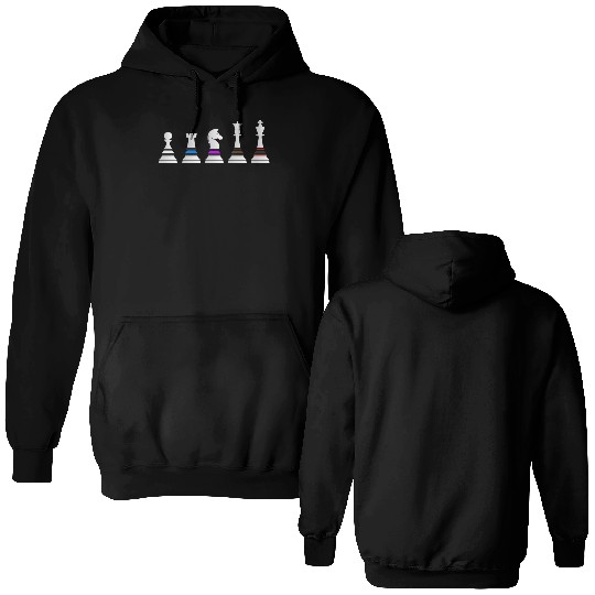 Jiu Jitsu BJJ Chess Belts Light Double Sided Hoodies