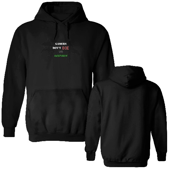 Gamers Dont Die We Respawn (SAO EDITION) Double Sided Hoodies