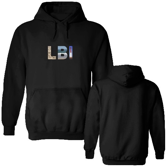 Lbi Long Beach Island Nj Photo Beach Ocean Lightho Double Sided Hoodies